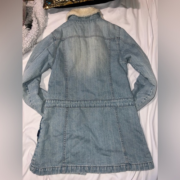 Hollister Middi Jean Sherpa collar jacket - Picture 3 of 5